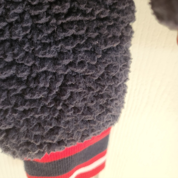 Tommy Hilfiger Sherpa Jacket Pullover Zip Pockers 90s Y2K - Picture 5 of 7